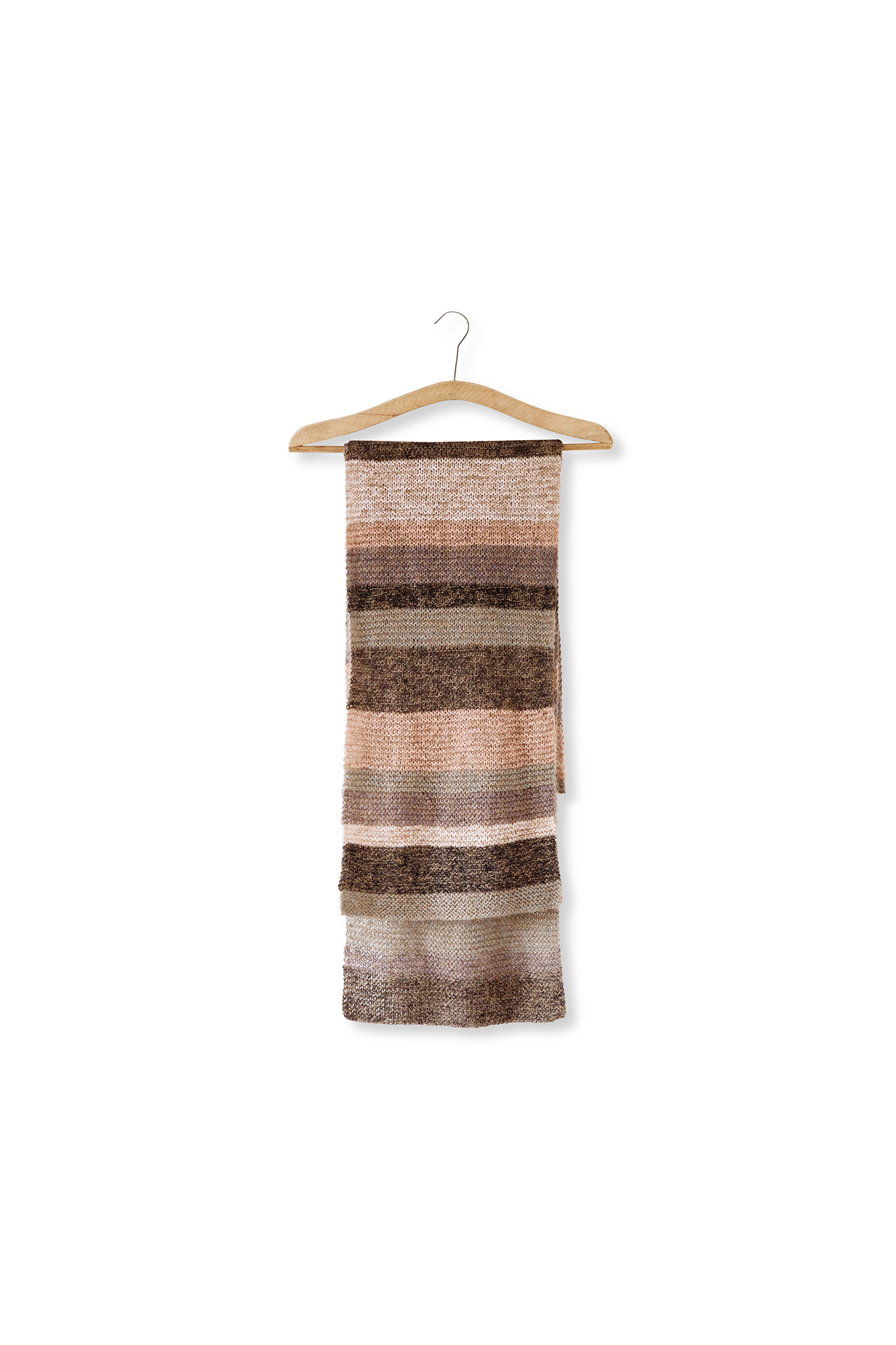 Isager Kalahari kit tricot pull rayures laine