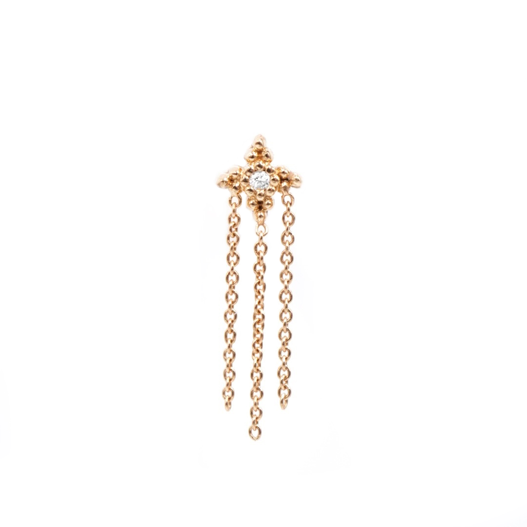 Angèle Brousse Greta puce or jaune 18 carats diamant