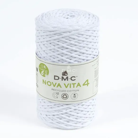 DMC Nova Vita 4 fil recyclé blanc 250g 200m