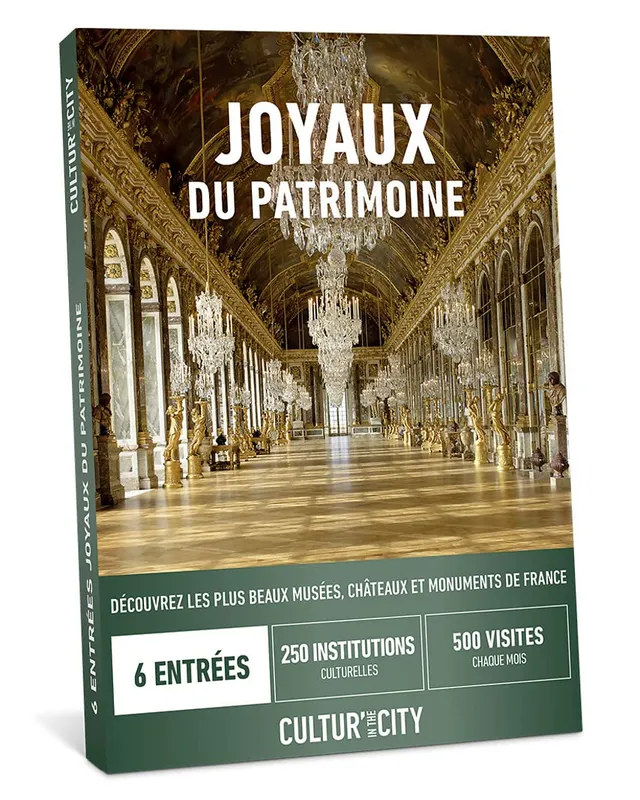 Wonderbox Évènements Culturels Joyaux du Patrimoine coffret musée 6 entrées