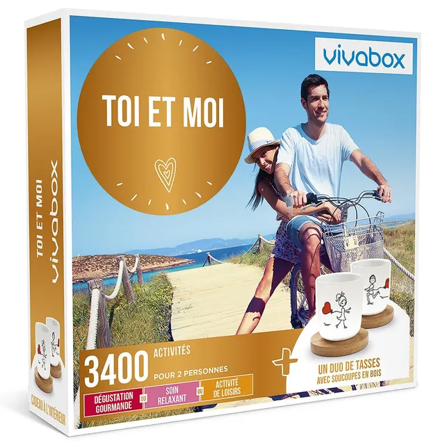Wonderbox Instants à Deux coffret cadeau 2 personnes 3400 activités