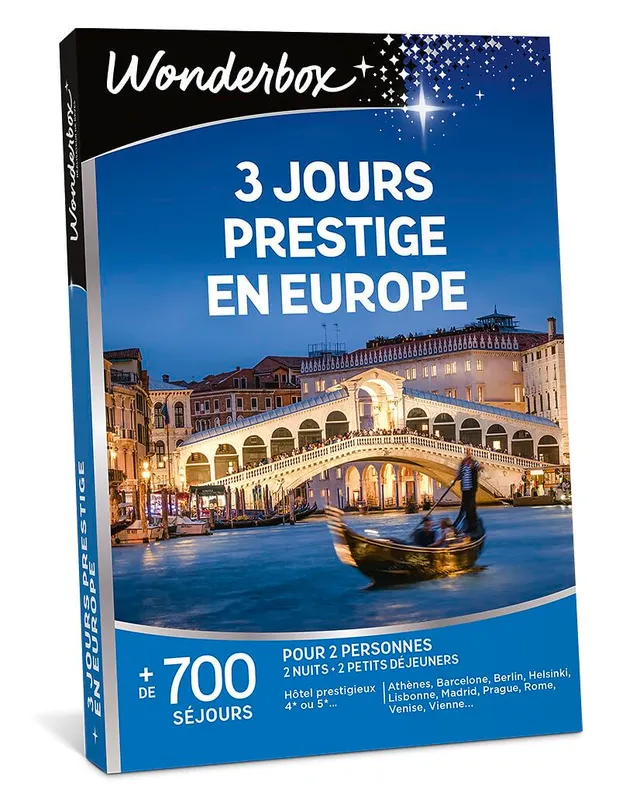 Wonderbox Séjour & Week-end 3 Jours Prestige coffret 2 pers