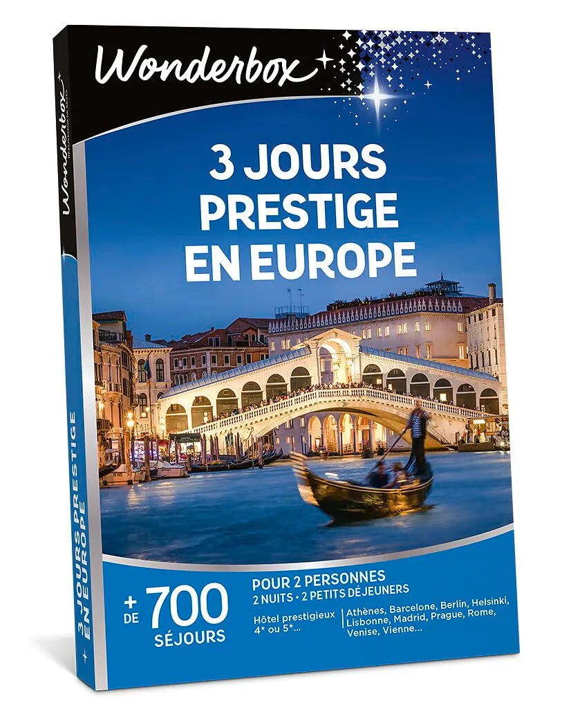 Wonderbox Séjour & Week-end 3 Jours Prestige coffret 2 pers