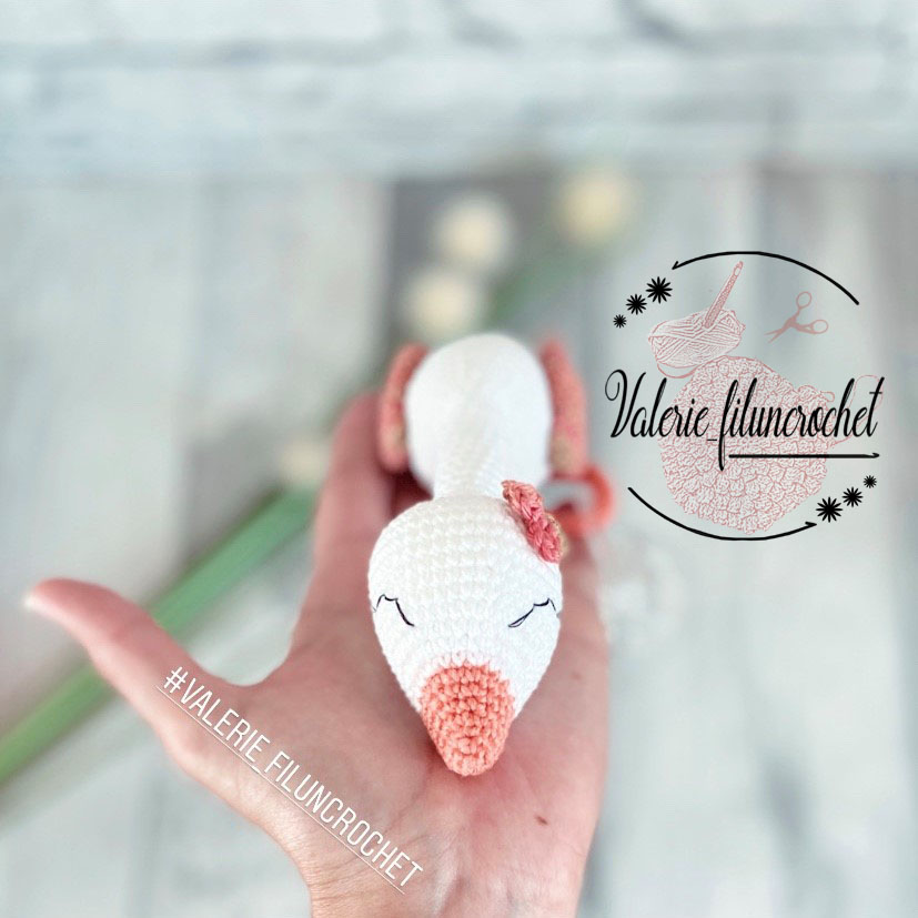 Céline le cygne patron crochet tutoriel amigurumi PDF