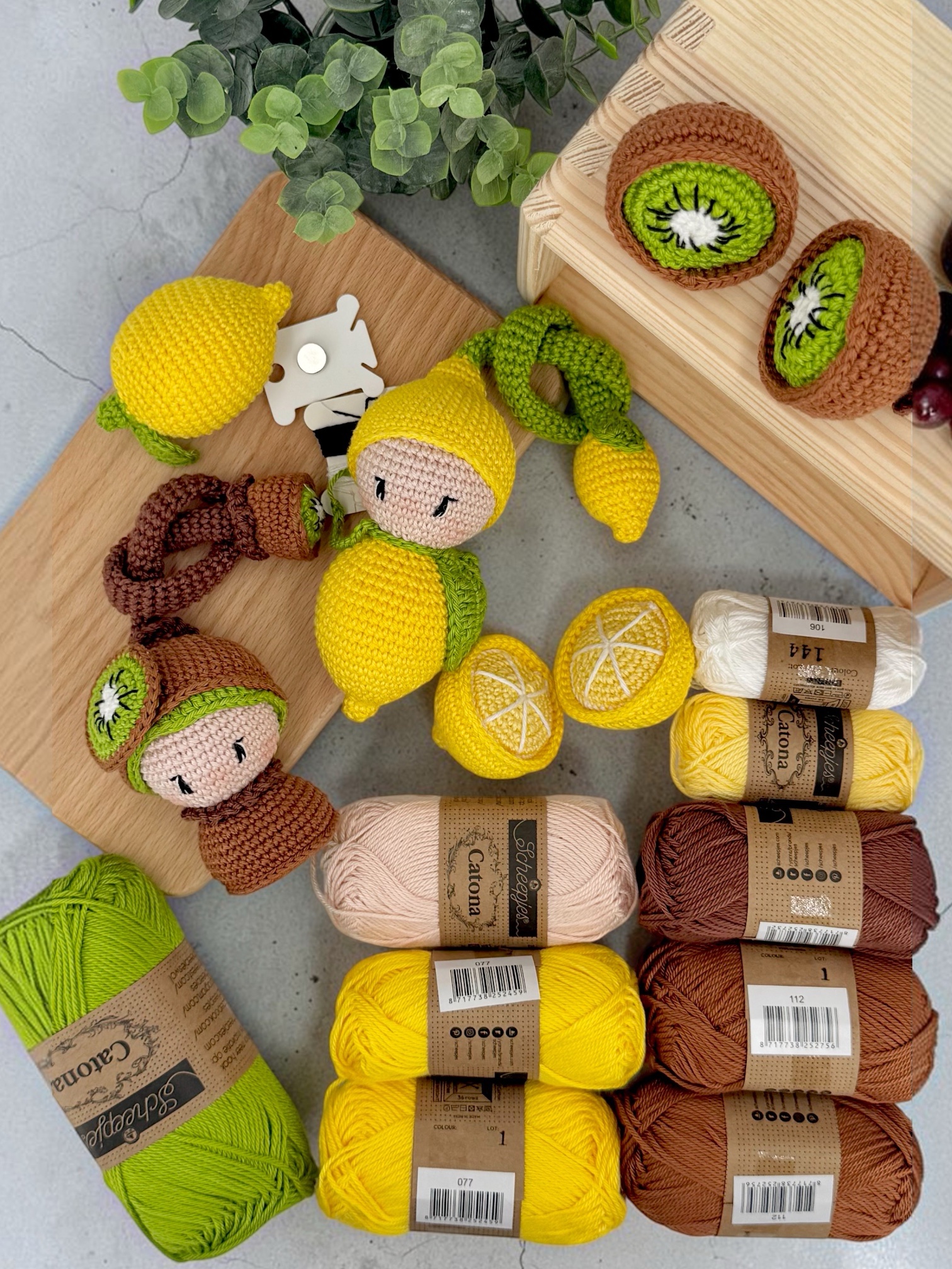 Valérie Fil un Crochet Croch’Fruits Tome 1 kit crochet sans livre