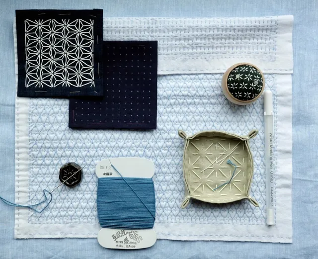 Isager Workshops Indigo et Sashiko atelier teinture