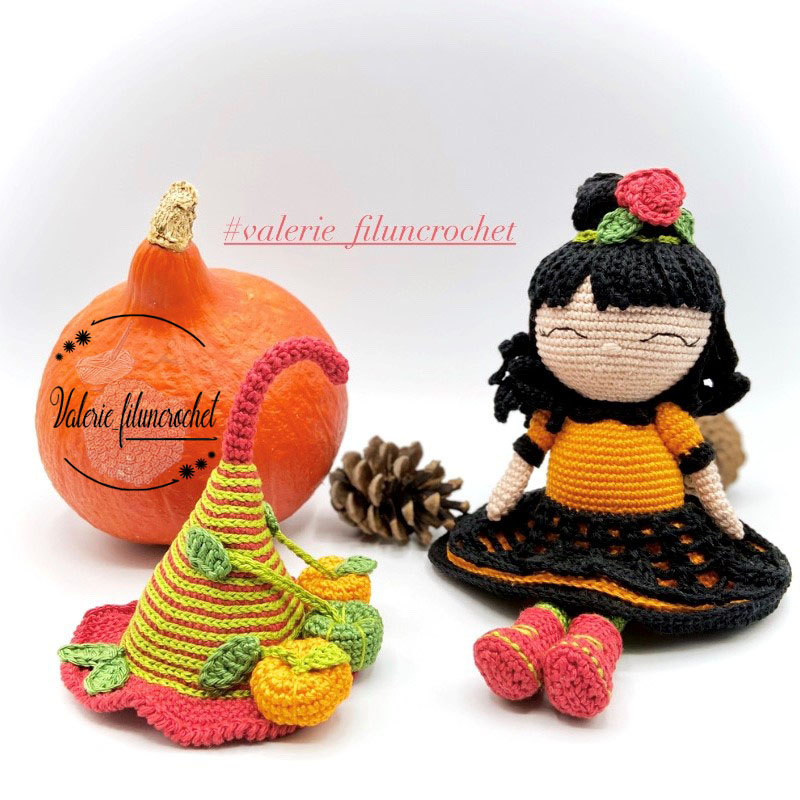 Valerie Miss Potiron tutoriel crochet amigurumi