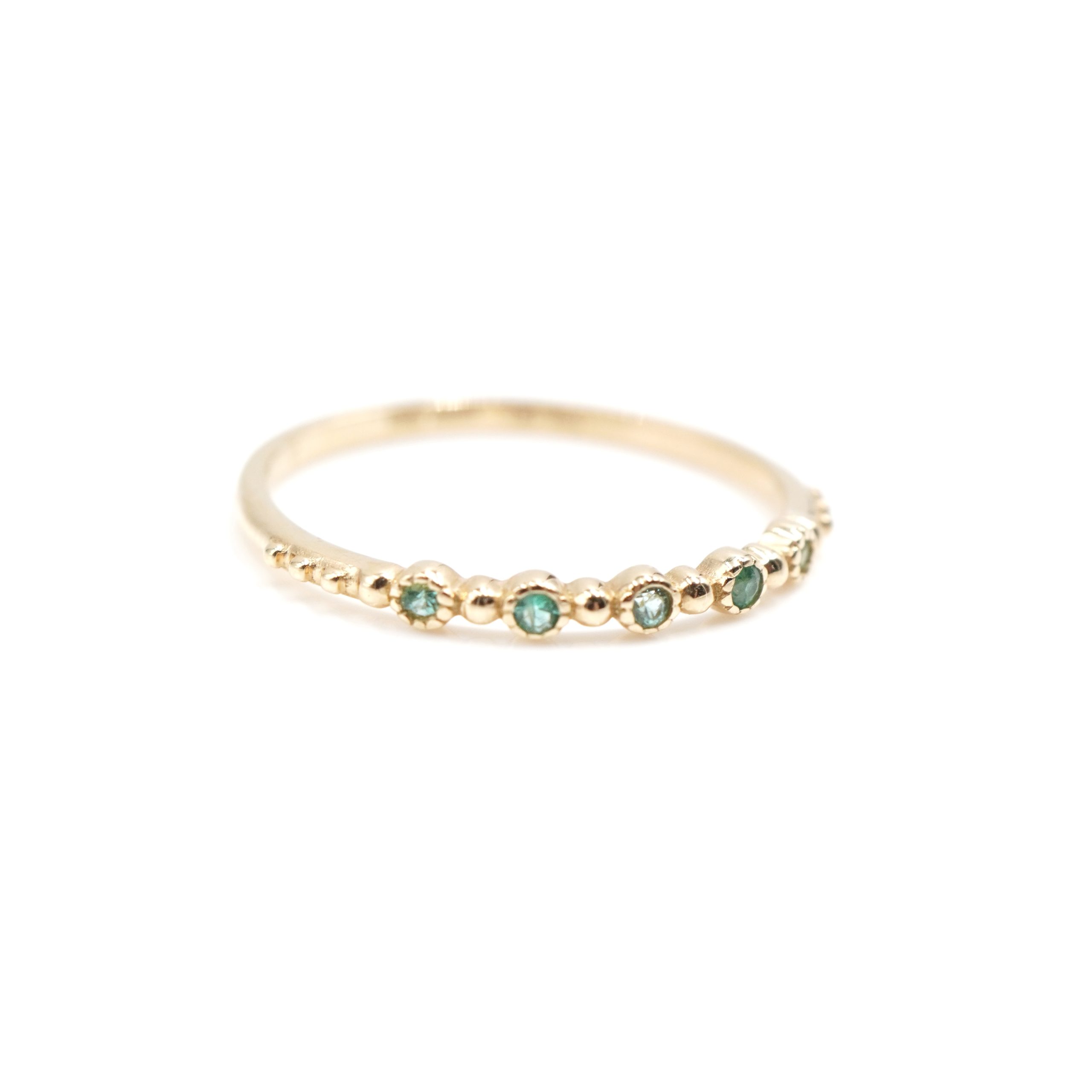 Angèle Brousse Nina Small Colors bague or émeraude