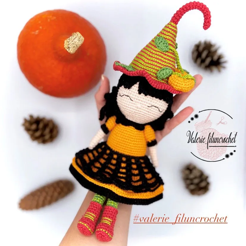 Valerie Miss Potiron tutoriel crochet amigurumi