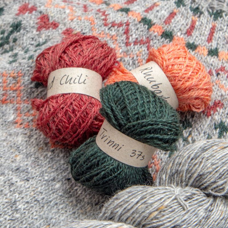 Isager Juletrøje kit tricot pull Noël laine