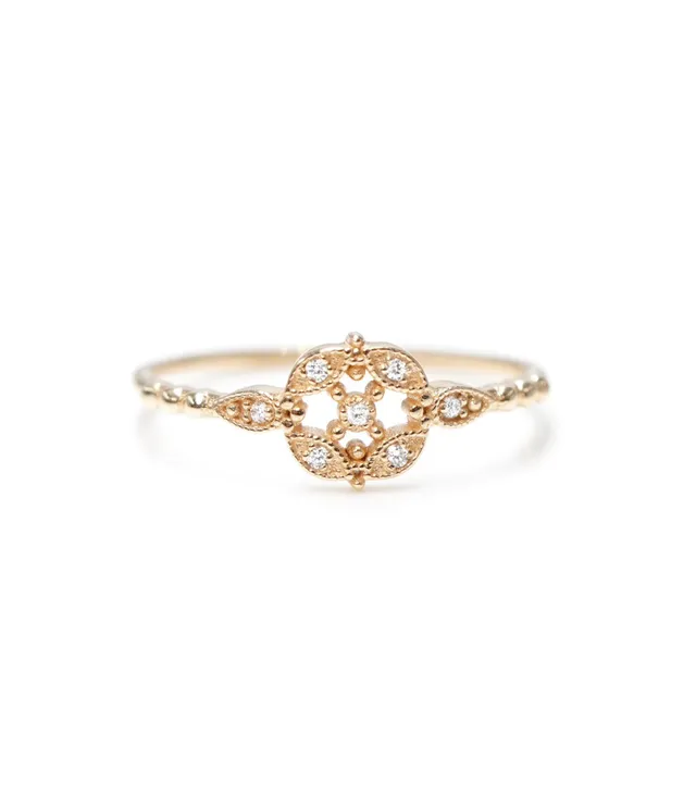 Angèle Brousse Romance sweet bague or 18 carats 7 diamants