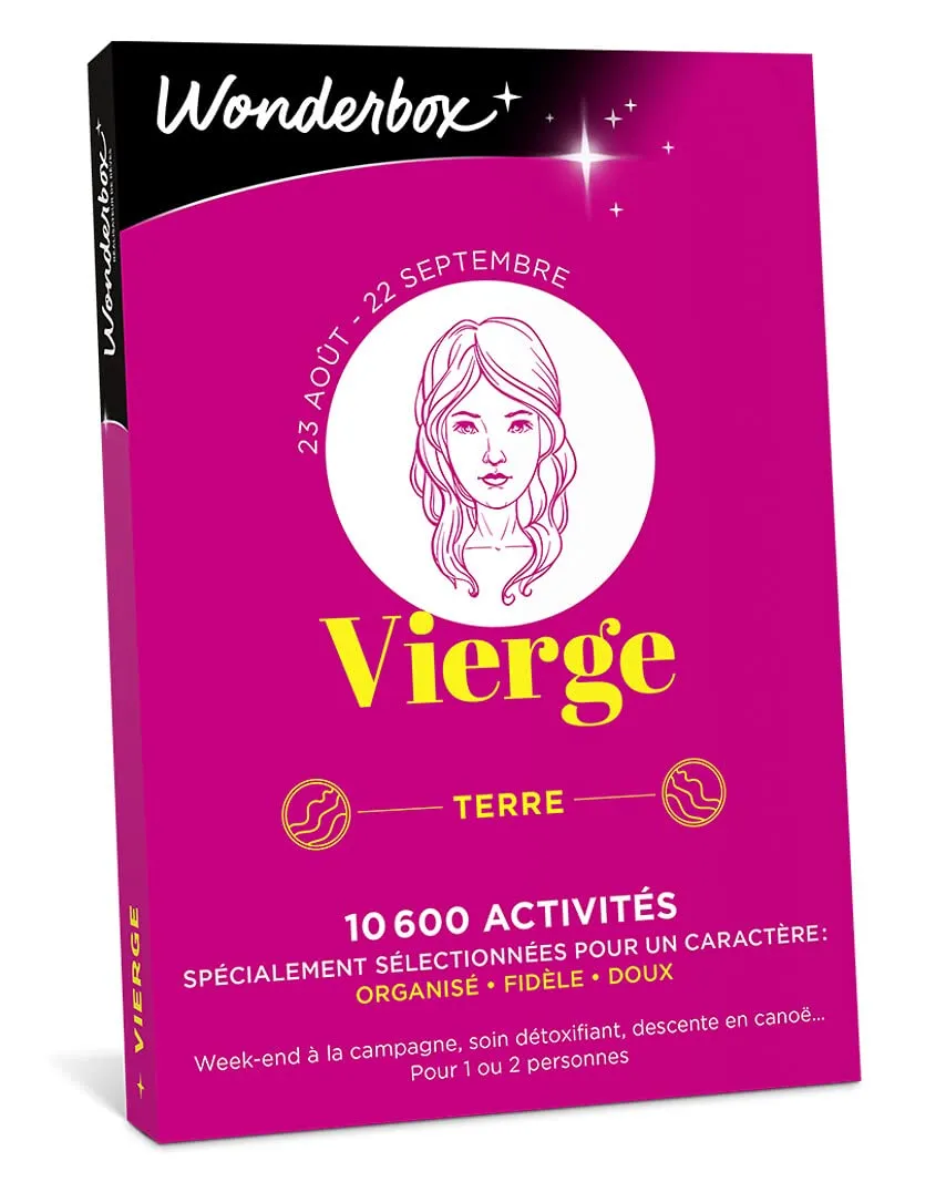 Wonderbox Astrologie Vierge coffret cadeau 1 ou 2 pers week-end