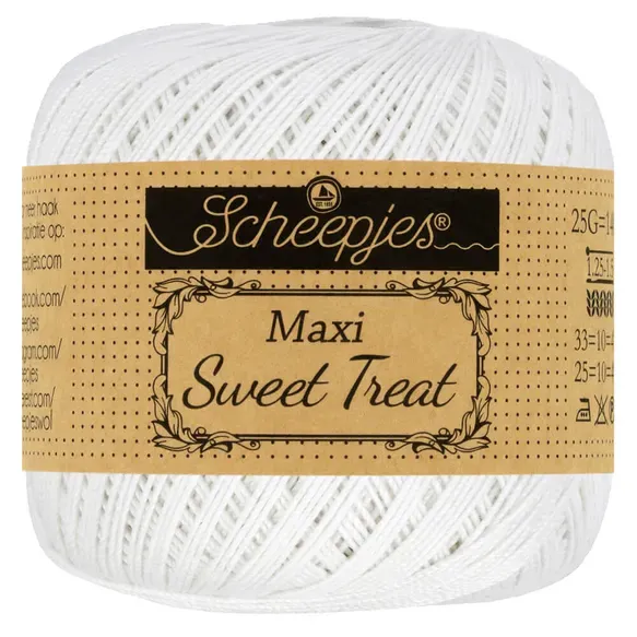 Scheepjes Maxi Sweet Treat 106 blanc fil coton 25g