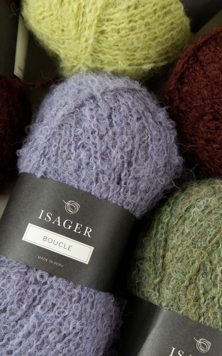 Isager Bouclé fil à tricoter laine bouclée