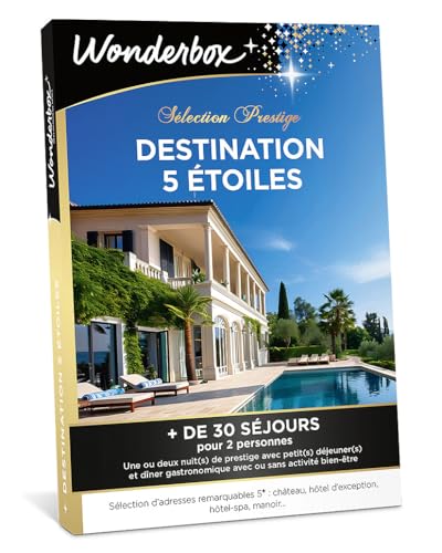 Wonderbox Destination 5 Étoiles coffret cadeau 2 pers