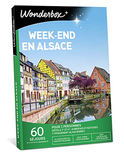Wonderbox Week-End en Alsace coffret cadeau 2 pers 60 séjours