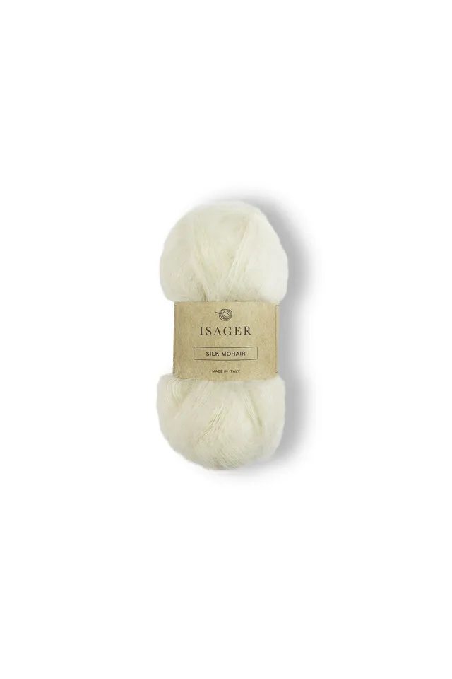 Isager Silk Mohair pelote mohair et soie dentelle