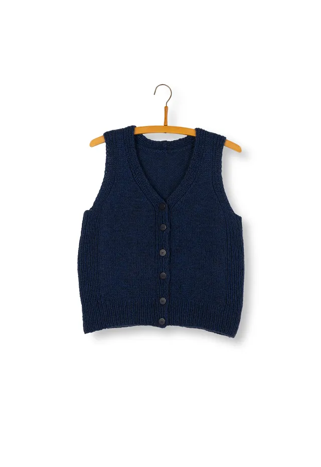 Isager Medvind vest kit tricot gilet laine
