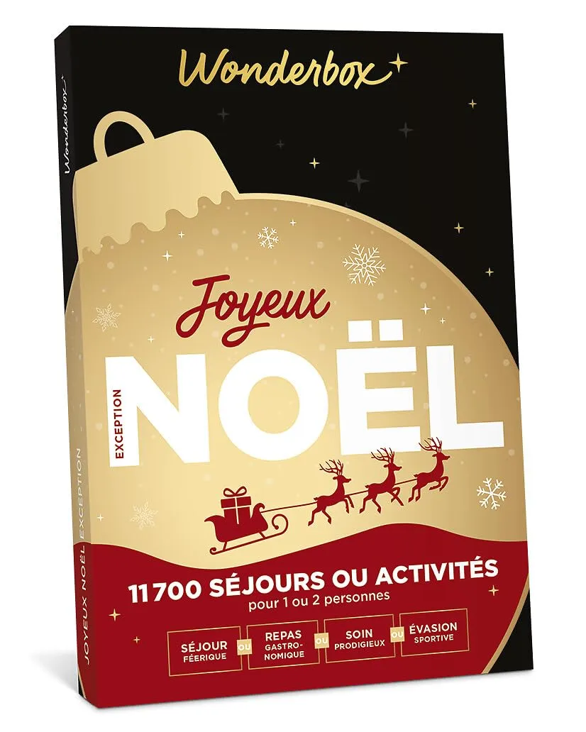 Wonderbox Joyeux Noël Exception coffret séjour 1-2 pers