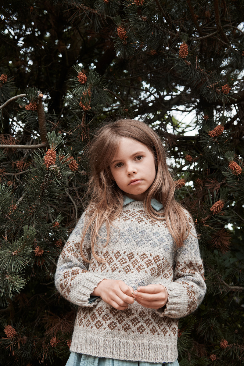 Isager Carlos Sweater kit tricot pull en laine