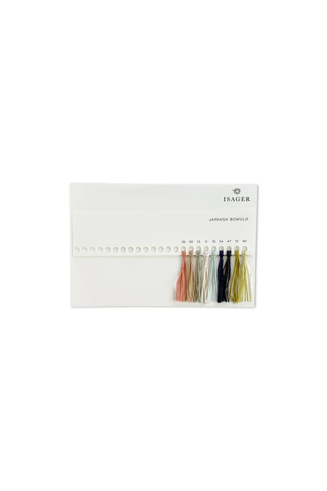 Isager Accessories Japansk Bomuld carte coloris coton