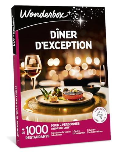 Wonderbox Restaurant & gastronomie coffret dîner 2 personnes étoilé
