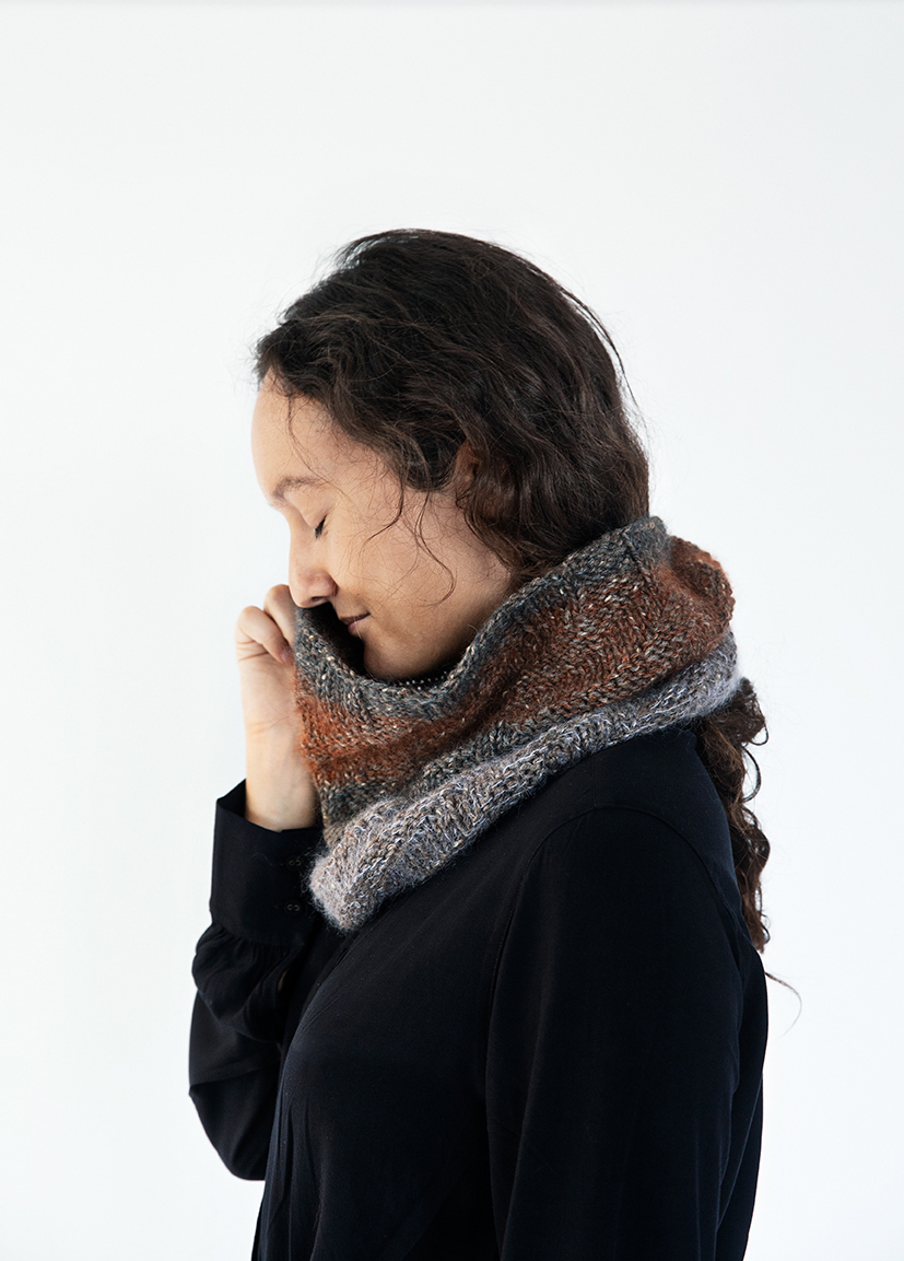 Isager Gifu Halsedisse kit tricot snood laine