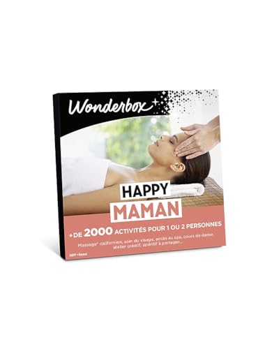 Wonderbox Happy Maman coffret cadeau 1 ou 2 pers détente