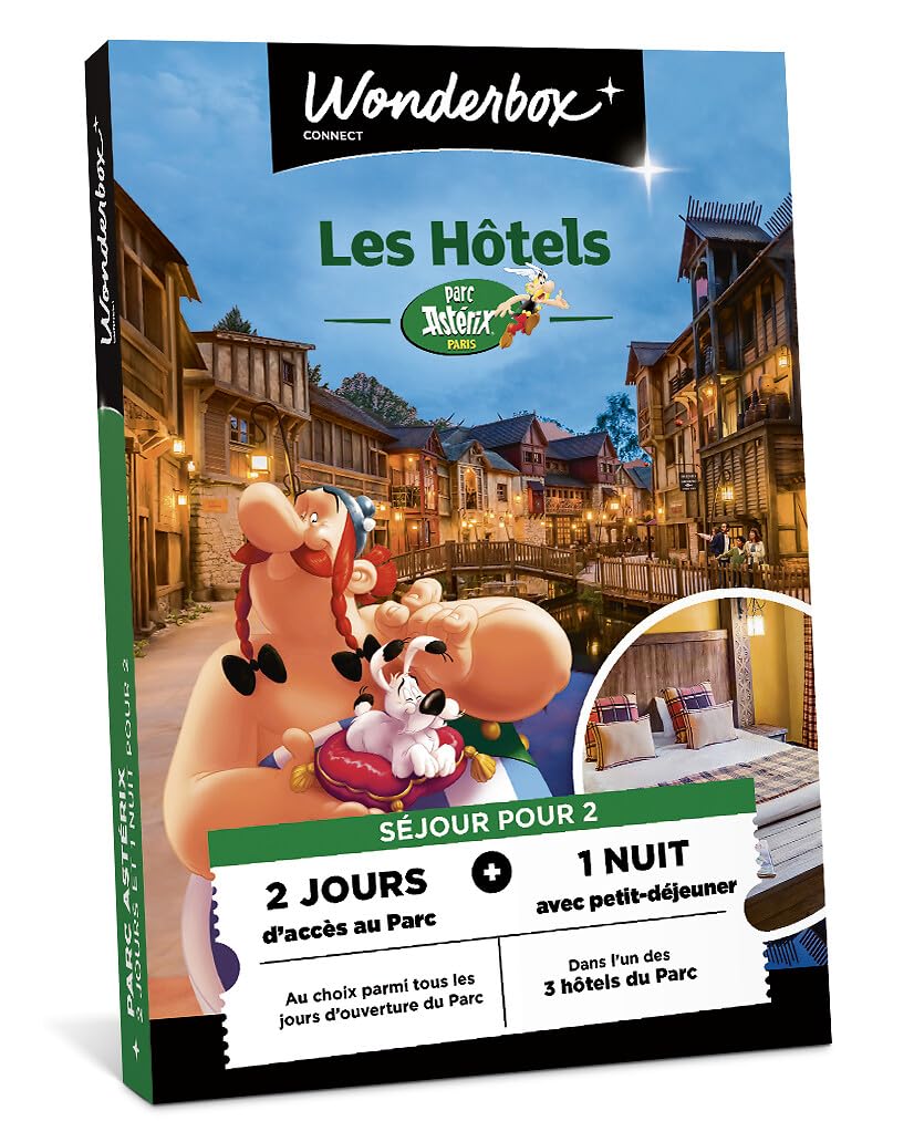Wonderbox Parc Astérix Séjour coffret 2 pers 2 jours + nuit