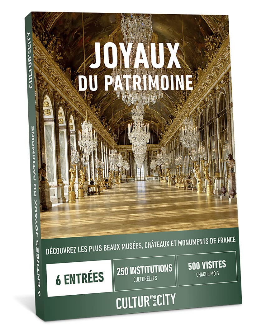 Wonderbox Évènements Culturels Joyaux du Patrimoine coffret musée 6 entrées