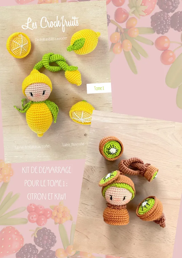 Valérie Fil un Crochet Croch’Fruits Tome 1 kit crochet sans livre
