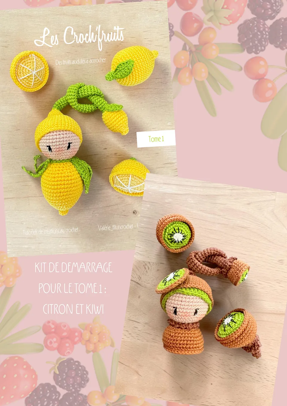Valérie Fil un Crochet Croch’Fruits Tome 1 kit crochet sans livre