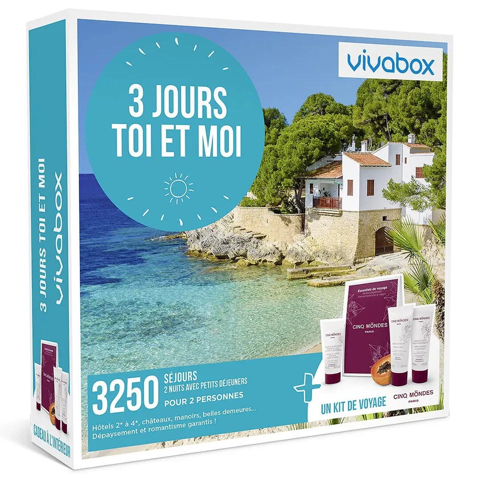 Vivabox Séjour & Week-end 3 Jours Toi et Moi coffret séjour couple