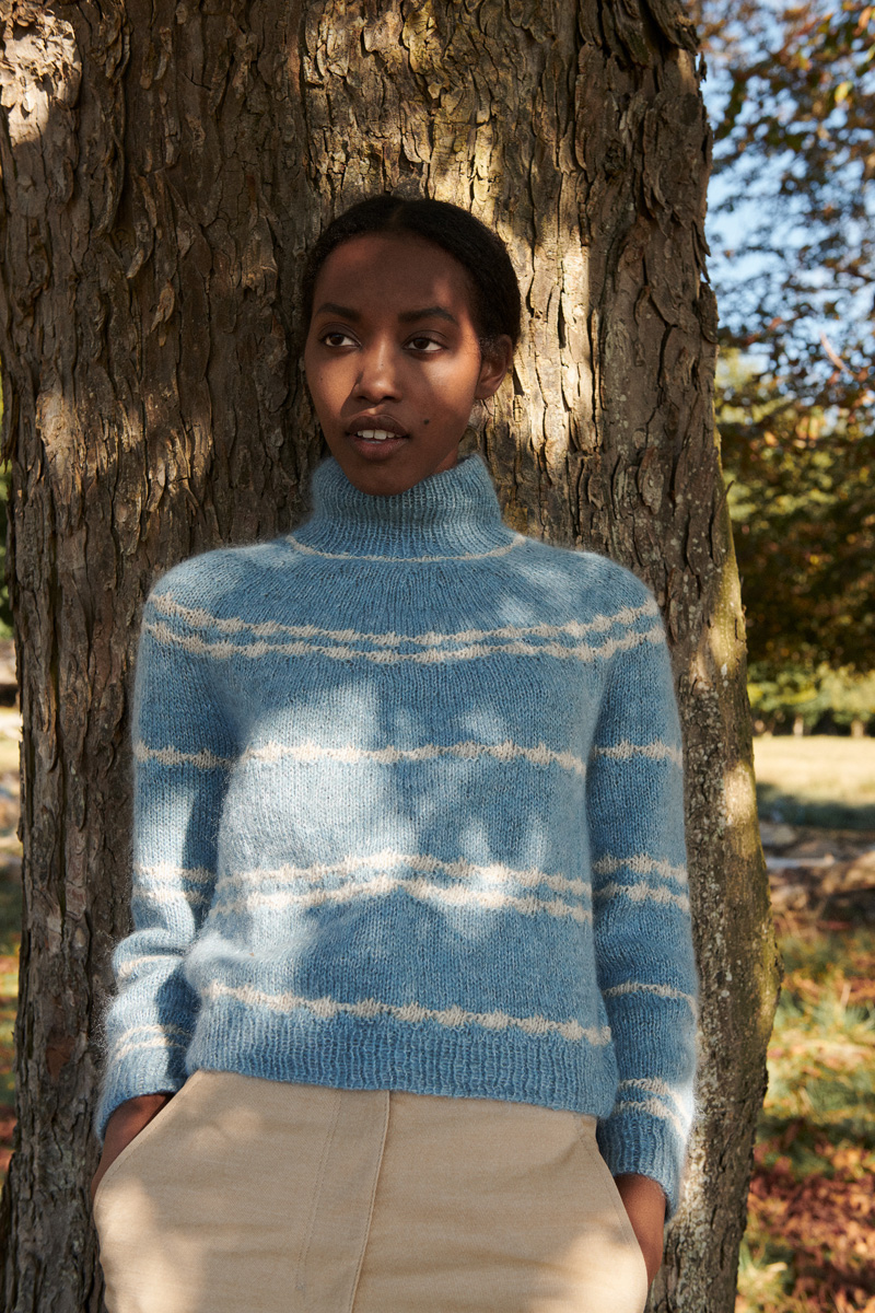 Isager Yarn Kits Virginia kit tricot Merilin mohair