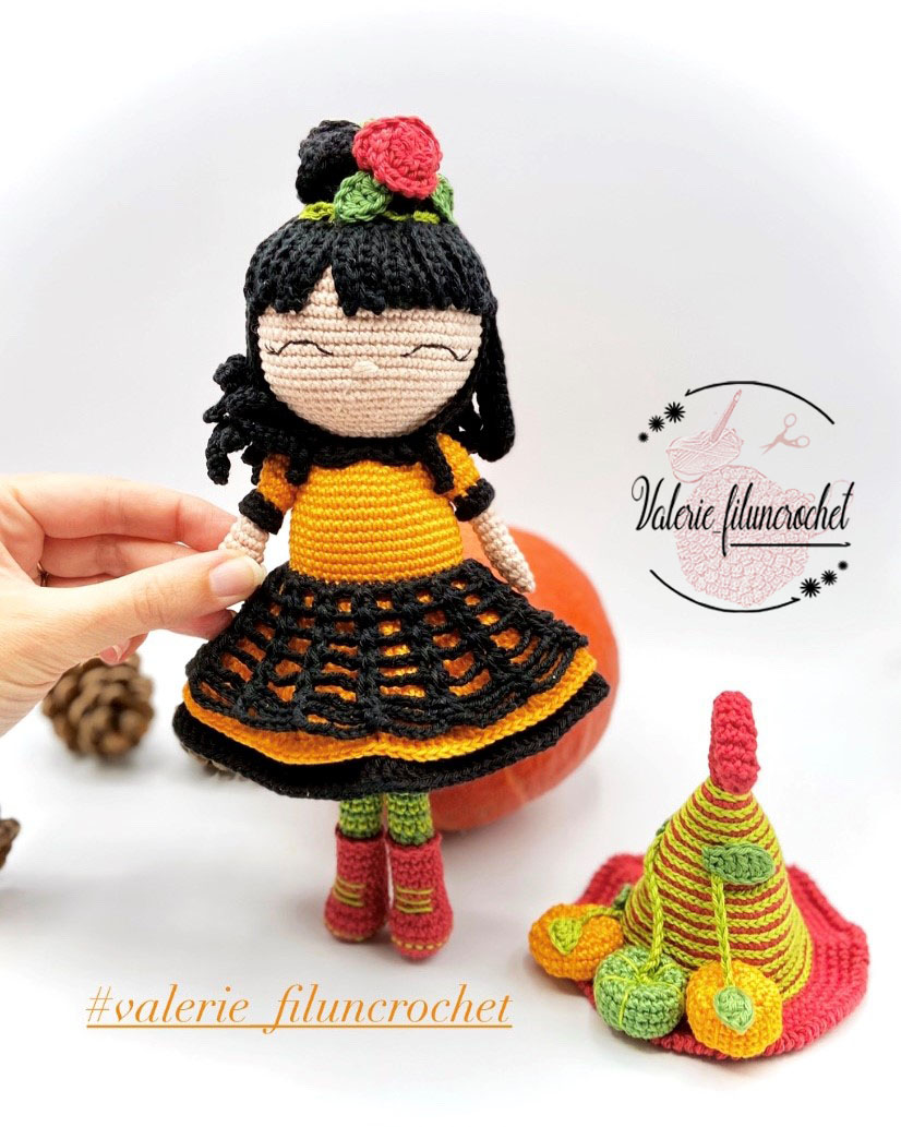 Valerie Miss Potiron tutoriel crochet amigurumi