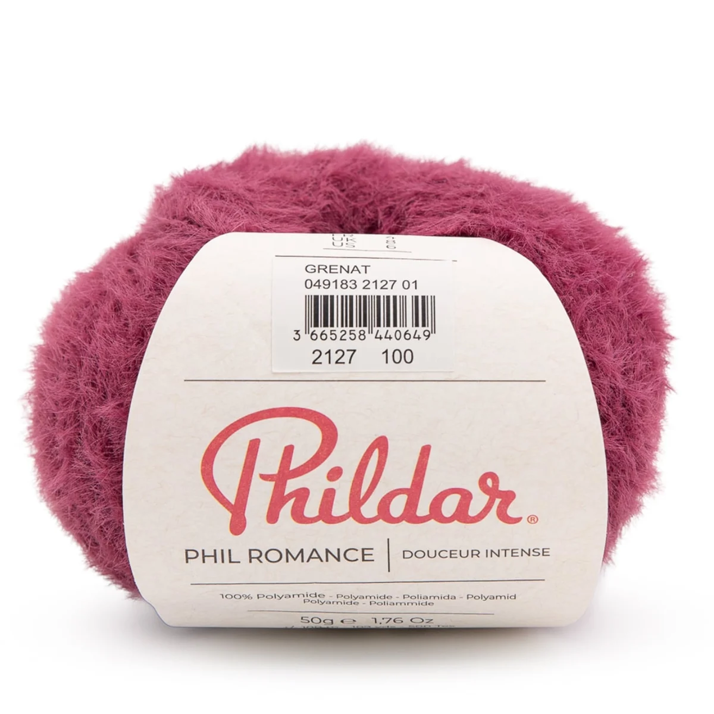 Phildar Phil Romance fil fantaisie grenat 50g