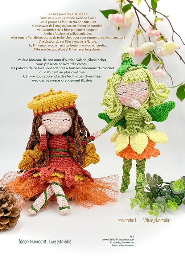 Valerie Fil Un Crochet 4 Fées pour 4 Saisons livre 48 pages