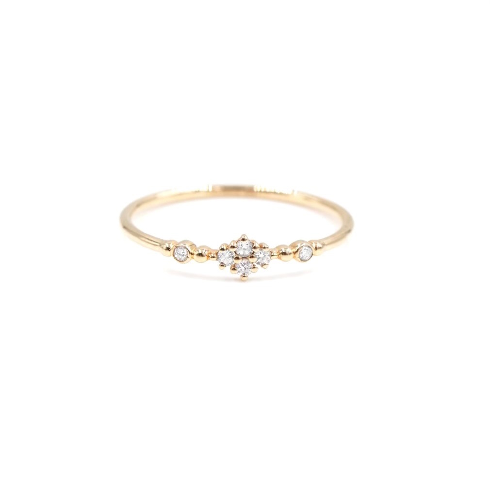 ANGÈLE BROUSSE Eternity bague fine or jaune 18 carats diamants