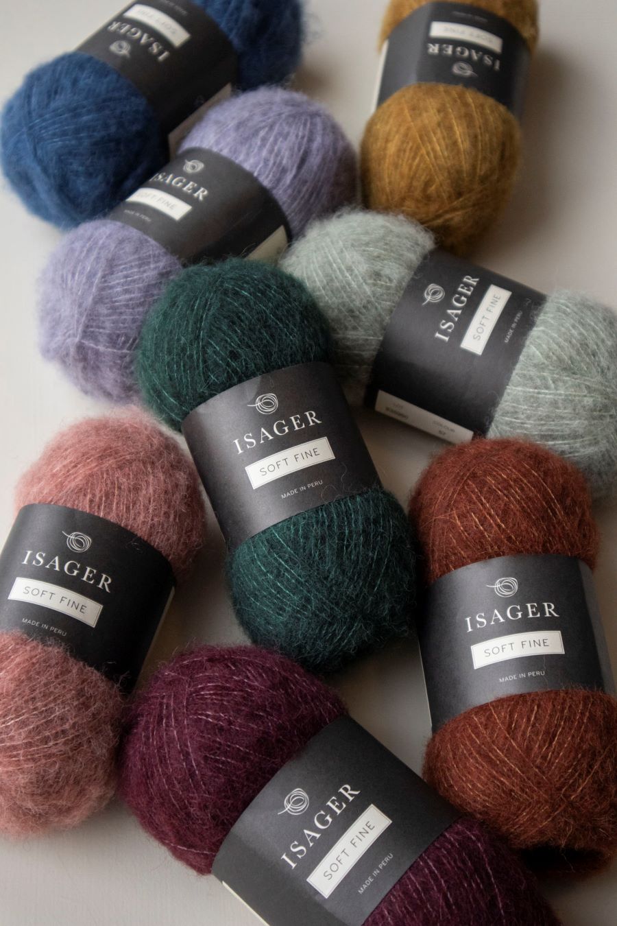Isager Soft Fine fil à tricoter mérinos alpaga