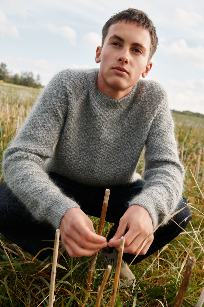 Isager Fabian Sweater kit pull Uld 2 Silk Mohair