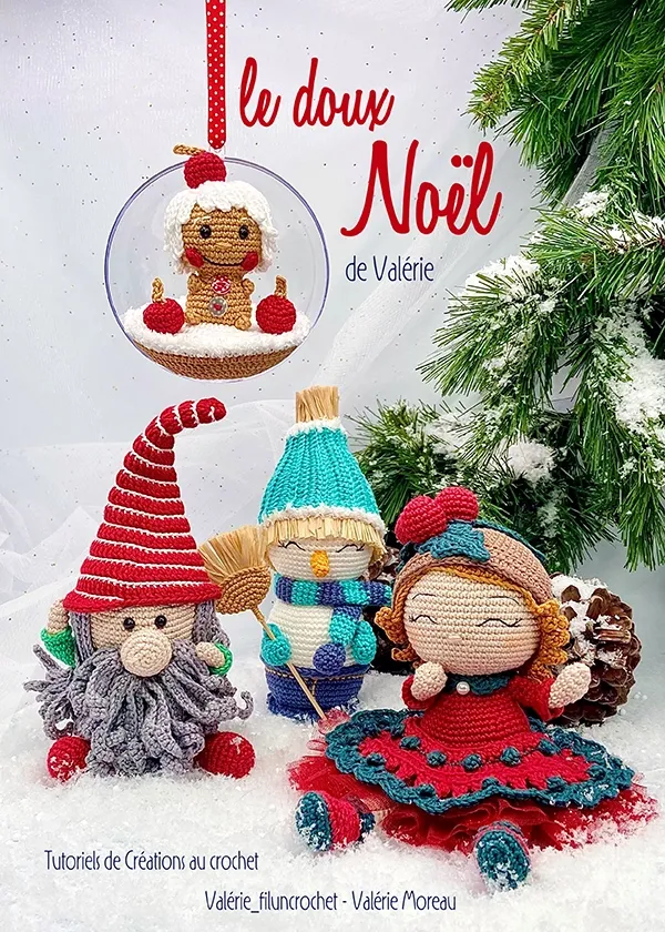 Valerie Fil un Crochet Le Doux Noël de Valerie livre crochet Noël A4