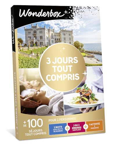 Wonderbox 3 Jours Tout Compris coffret cadeau 2 pers 2 nuits