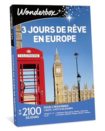 Wonderbox Week-End en Amoureux coffret séjour 2 nuits pour 2