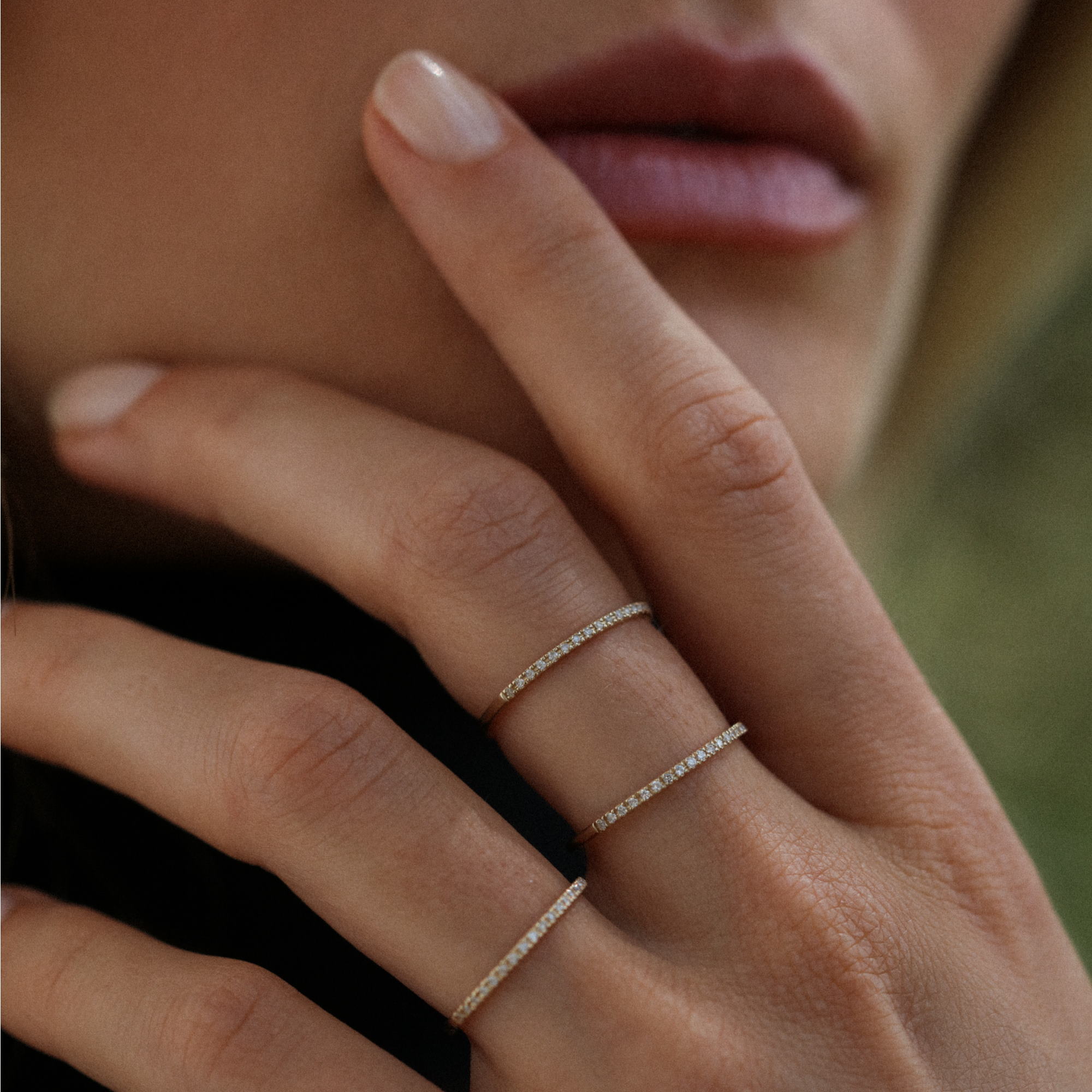 Angèle Brousse Dita bague or blanc 14 carats 18 diamants