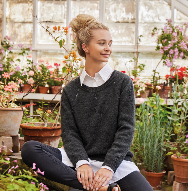 Isager Kongens Kanoner kit tricot pull laine