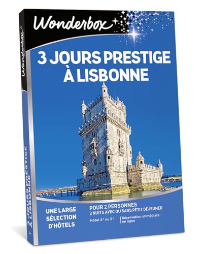 Wonderbox 3 Jours Prestige Lisbonne coffret cadeau 2 pers 2 nuits