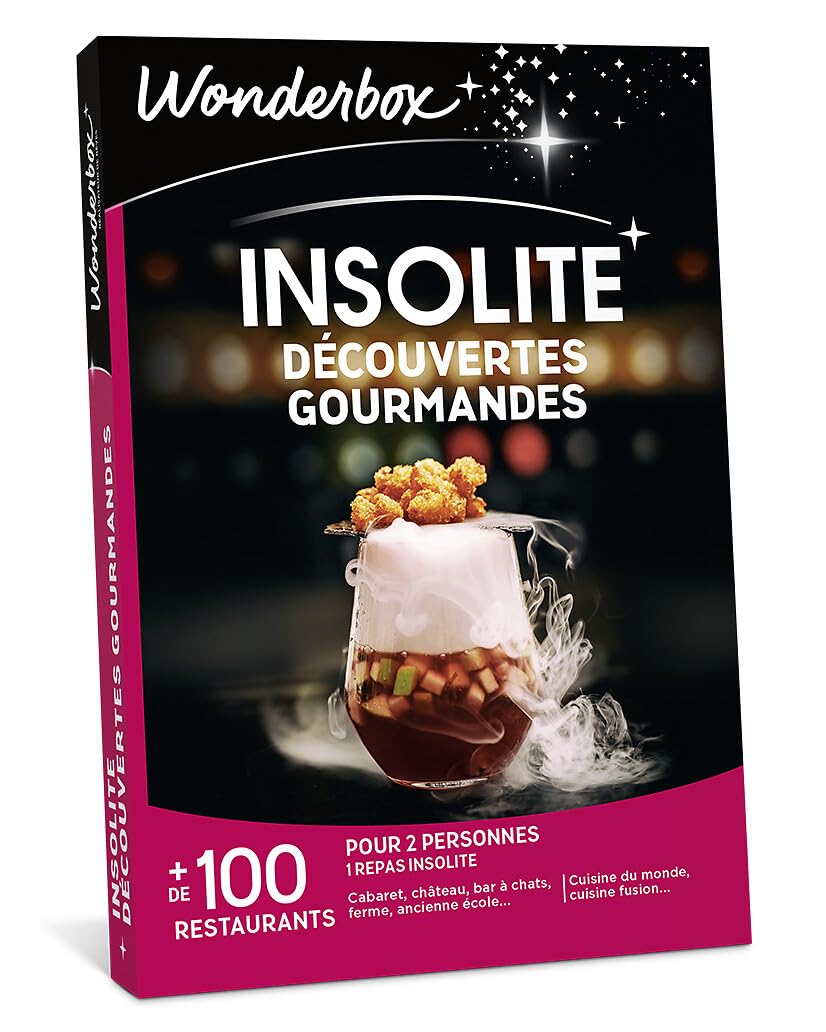 Wonderbox Insolite Découvertes Gourmandes coffret cadeau 2 pers