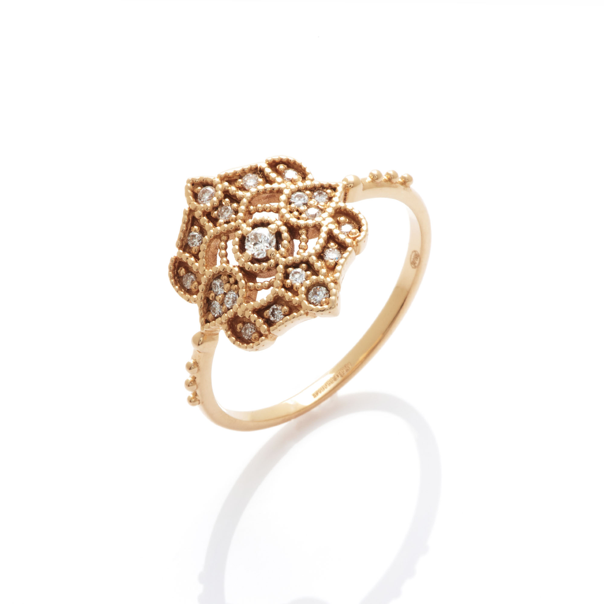 Angèle Brousse Paradis Shiny bague or jaune 18 carats diamants