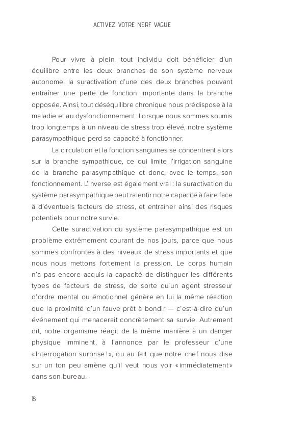 Souccar Editions Activez votre nerf vague livre stress broché