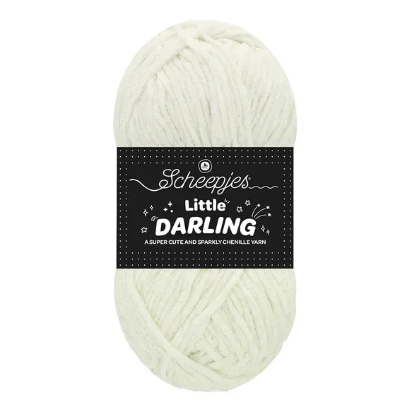 Scheepjes Sparkle 401S fil chenille Ice Bear blanc